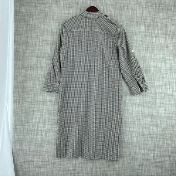 Lands End Dress size 6 shirt button down gingham 3591 - Picture 2 of 7